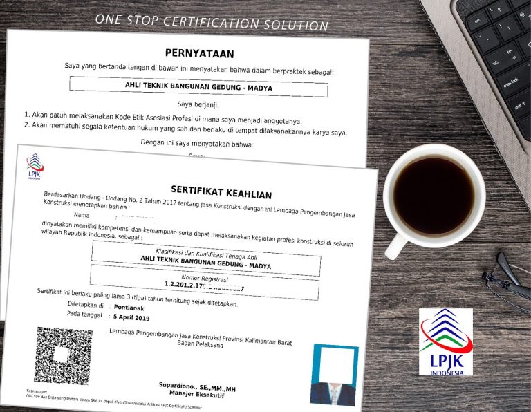 Cara cek keaslian Sertifikat Online LPJK JASA